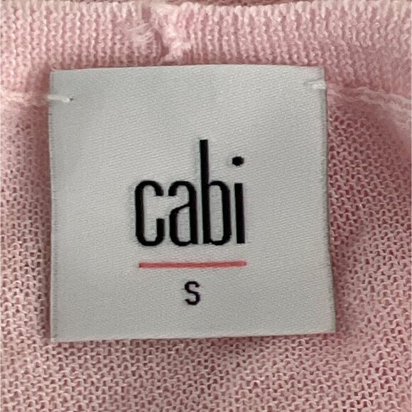 CABI Gossamer Sheer Pullover in Blush Pink Sz S #5139 EUC - Picture 4 of 4